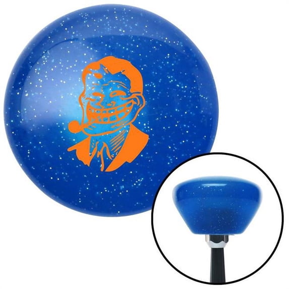 Orange Troll Dad Blue Retro Metal Flake Shift Knob with M16 x 1.5 Insert Shifter Brody