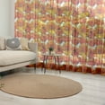 thumbnail image 1 of Orange Tulle Curtains with Rod Pocket, Big Flourishing Bohemian Poppies on the Antique Background Graphic Design, Sheer Drape for Wedding Party 2 Panels, 7 Sizes, Burnt Orange White, by Ambesonne, 1 of 3