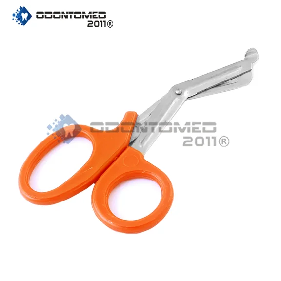 Orange Utility Scissors 7.25" Multi-Purpose Diy Ems Emt Universal Shears