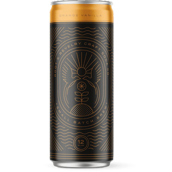 Root and Revelry Craft Soda Orange Vanilla 12 Pack, 12 fl oz