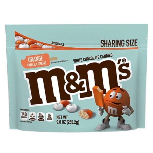 Orange Vanilla Creme M&Ms Sharing Size - Walmart Business Supplies