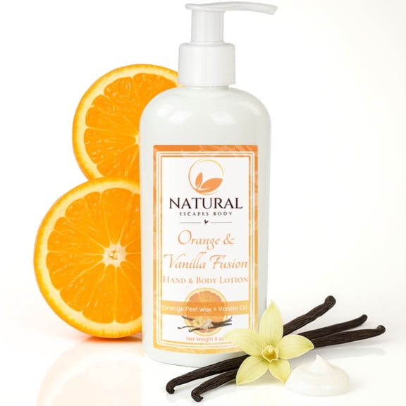 Orange Vanilla Fusion Hand Body Lotion | Orange Peel Wax + Orange Peel Oil + Vitamin B5