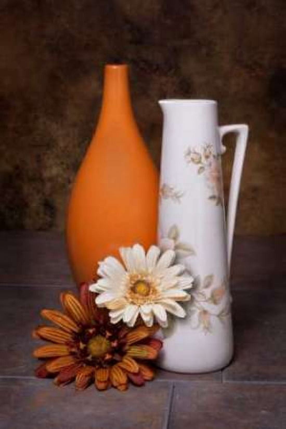 Orange Vase with Pitcher II Canvas Art - C Thomas McNemar (12 x 18)