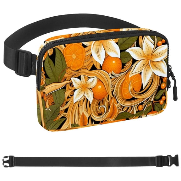 Orange Waist Pack Bag Fanny Pack for Men&Women Hip Bum Bag with Adjustable Strap for Outdoors Workout Traveling Casual Running Hiking Cycling