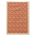 thumbnail image 1 of Orange Wall Art with Frame, Retro Style Pattern with Paisley and Flowers Ornate Leave, Printed Fabric Poster for Bathroom Living Room Dorms, 23" x 35", Redwood Orange Cream, by Ambesonne, 1 of 2