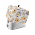 thumbnail image 1 of Orange Watercolor Floral Small Toaster Cover 2 Slice, Kitchen Appliance Covers, Spring Flower Abstract Art Toaster Oven Cover with Loop, Bread Machine Cover Polyester Dust Cover Protection, 1 of 4