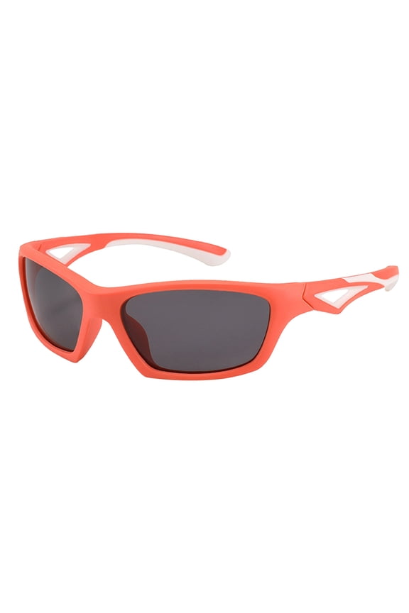 Orange,White,Black Outdoor Sports Sunglasses For Children With Tac Polarized Lenses For Sun Protection And Full Frame Design For Cycling And Summer Activities