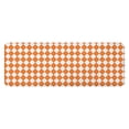 thumbnail image 1 of Orange and White Diamond Pattern Kitchen Rug Mat,Kitchen Runner Rugs Non Skid Washable,Decorative Kitchen Floor Mats for Kitchen,Sink,Laundry,17"x47.2", 1 of 7