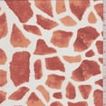 thumbnail image 1 of Orange/White Giraffe Print Chiffon, Fabric By the Yard, 1 of 1