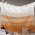 thumbnail image 1 of Orange White Ombre Tapestry for Bedroom Wall Hanging Tapestry, Farmhouse Retro Simple Striped Art Ceiling Backdrop Tapestries Poster Blanket Wall Decor for Teens Room Living Room Dorm 59" x 79", 1 of 8