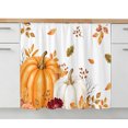 thumbnail image 1 of Orange White Pumpkin Fall Oven Skirt Curtain for Kitchen Decor 28"x35", Thanksgiving Autumn Leaves Self Adhesive Stove Curtains Skirt Cabinet Curtains for Bathroom Laundry Room, 1 of 8