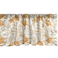 thumbnail image 1 of Ambesonne Orange and White Valance Pack of 2, Flowering Stem, 54"X12", Orange White, 1 of 4