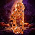 thumbnail image 1 of Orange Wide Leg Homewear Halloween Lounge Pants Womens Halloween Pajamas Pants Cute Magical Pajama Soft Long Bottoms Women Fall Pjs L, 1 of 6