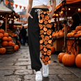 thumbnail image 1 of Orange Wide Leg Lounge Pants Baggy Funny Sweatpants Fall Lounge Joggers for Teen XL, 1 of 9