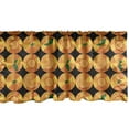 thumbnail image 1 of Ambesonne Orange Valance Pack of 2, Tangerine Tones Citrus Art, 54"X18", Charcoal Grey Orange, 1 of 4