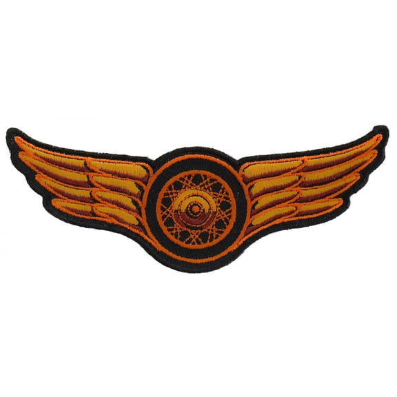 Orange Wings Motorcycle Patch