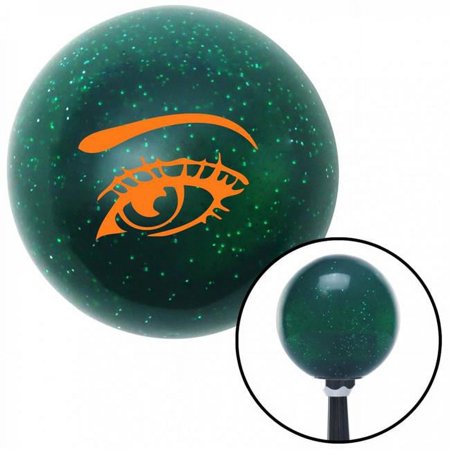 Orange Womans Eye Green Metal Flake Shift Knob with M16 x 1.5 Insert Shifter Auto