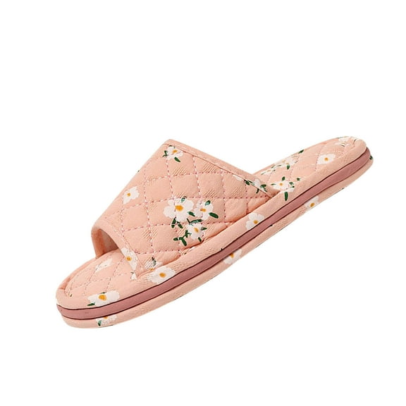 Orange Women Slippers With Grease Resistant Sole Comfortable For Kitchen