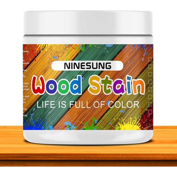 Orange Wood Stain | Wood Scratch Repair | Colored Wood Stain for Indoor and Outdoor Furniture | Fast Drying Water Based Stain for Wood | 16 Ounce Wood Stain and Sealer in One (Orange, 16 Ounce)