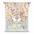 thumbnail image 1 of Orange Yellow Botanical Tie Up Curtains for Windows, Balloon Window Shades, Rustic Country Spring Floral Summer Leaf Kitchen Window Treatments Roll Up Curtain for Basement/Nursery 52"x45", 1 of 8