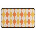 thumbnail image 1 of Orange Yellow Checkerboard Checkered Pattern Door Rugs,Washable Non Slip Door Mats Indoor,Decorative Door Mats,Entry Mat Indoor for Entrance,Bedroom,Kitchen,Bathroom,30"x17", 1 of 6