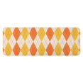 thumbnail image 1 of Orange Yellow Checkerboard Checkered Pattern Kitchen Rug Mat,Kitchen Runner Rugs Non Skid Washable,Decorative Kitchen Floor Mats for Kitchen,Sink,Laundry,17"x47.2", 1 of 7