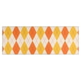 thumbnail image 1 of Orange Yellow Checkerboard Checkered Pattern Kitchen Rug Mat,Kitchen Runner Rugs Non Skid Washable,Decorative Kitchen Floor Mats for Kitchen,Sink,Laundry,17"X47", 1 of 5