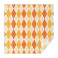 thumbnail image 1 of Orange Yellow Checkerboard Checkered Pattern Square Tablecloth,Waterproof Square Table Cover,Wipeable Spillproof Washable Table Cover for Home Kitchen Party Decor 52"x52"(132x132cm), 1 of 6