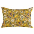 thumbnail image 1 of Orange Yellow Lemon Birds Throw Pillow Cover 20 x 36 Inch Decorative Pillow Cover Summer Botanical Tropical Lumbar Pillowcase Seasonal Rectangle Cushion Case for Couch Sofa Bed Living Room, 1 of 9
