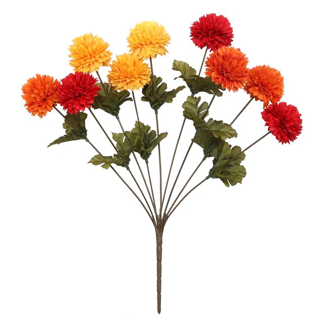 Orange, Yellow & Red Mum Bush by Ashland®, Fall Décor