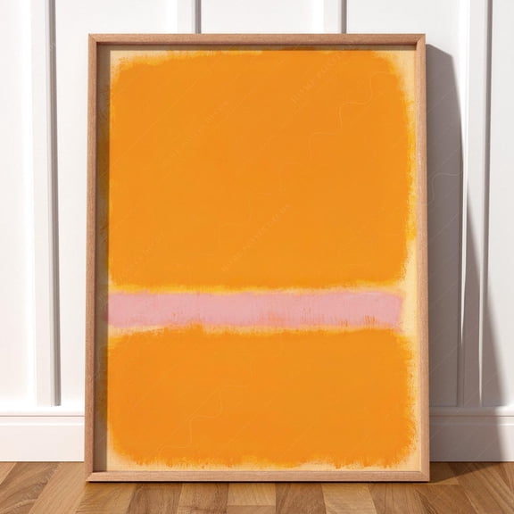 Orange Yellow Rothko Print Modern Wall Decor Trendy Poster Bedroom Art Rothko Untitled Minimalist Art Colourful Art 20