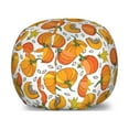 thumbnail image 1 of Orange and Yellow Storage Toy Bag Chair, Repetitive Cartoonish Pumpkins with Petals and Print, Stuffed Animal Organizer Washable Bag, Small Size, Marigold and Multicolor, by Ambesonne, 1 of 3