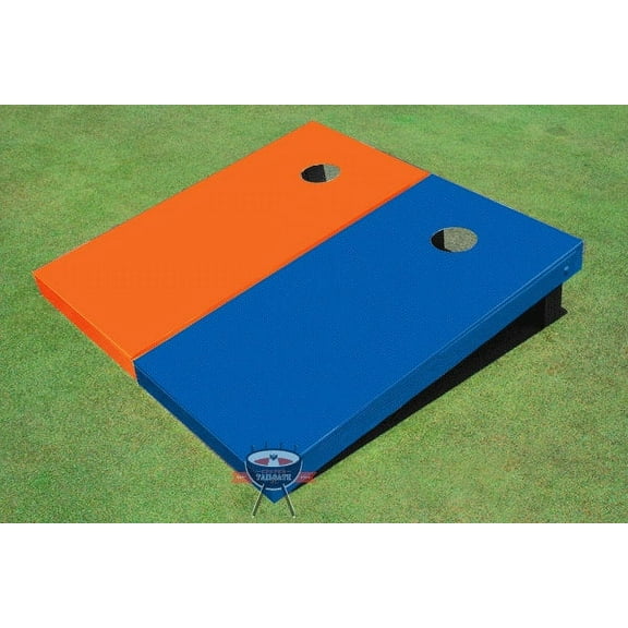 Orange and Blue Solid Cornhole Boards