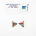 thumbnail image 1 of Orange and Steel Gemini Dice with Gold Numbers D4 Aprox 16mm (5/8in) Pack of 2 Wondertrail, 1 of 1