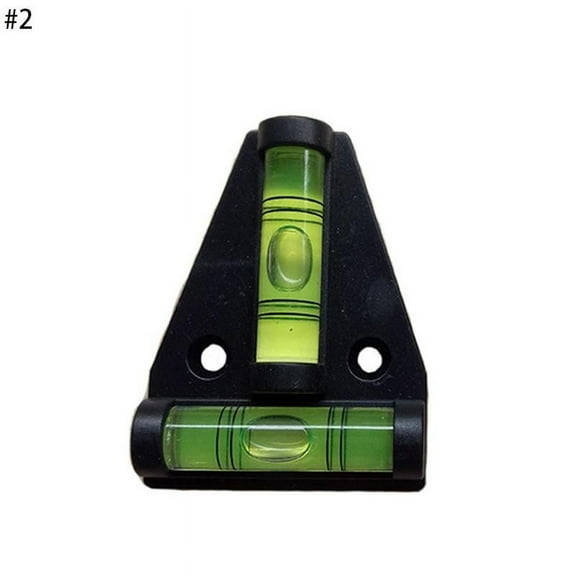 Orange/black 2x Mini Dual T Spirit Level Bubble Tool For Motor Camper Van Home Trailer Car Use R3O6