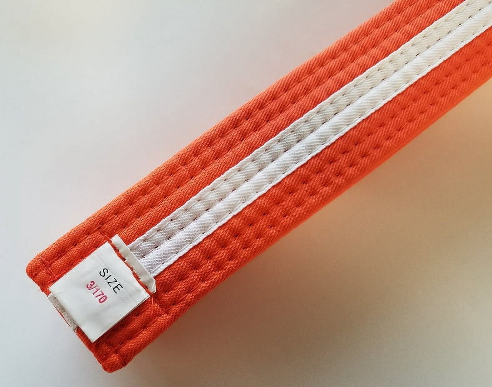 Orange with White Stripe Karate Belt Taekwondo Belts Martial  display picture 1