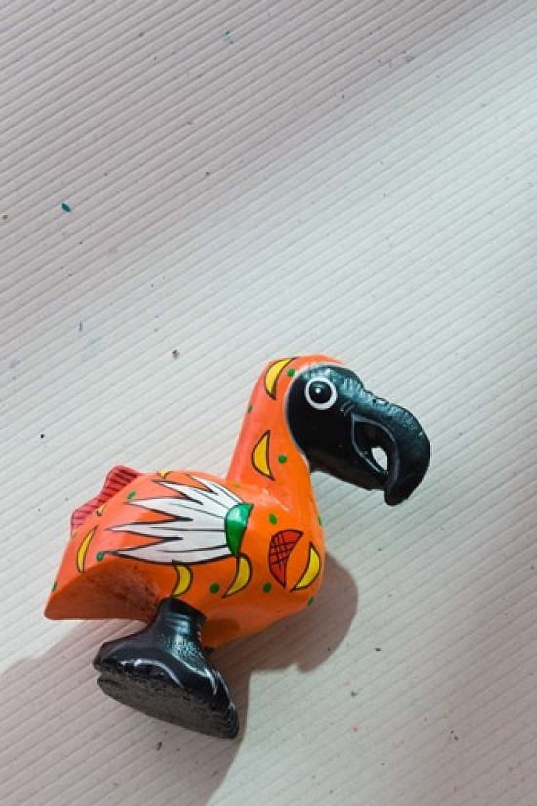 Orange wooden Dodo bird toy Mauritius Canvas Art - Walter Bibikow DanitaDelimont (25 x 38)