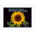 thumbnail image 1 of Orangedale Sunflower Brand - California Oranges - Vintage Fruit Crate Label c.1930s - Bamboo Fine Art 290gsm Paper Print (Unframed) 24x32in, 1 of 4