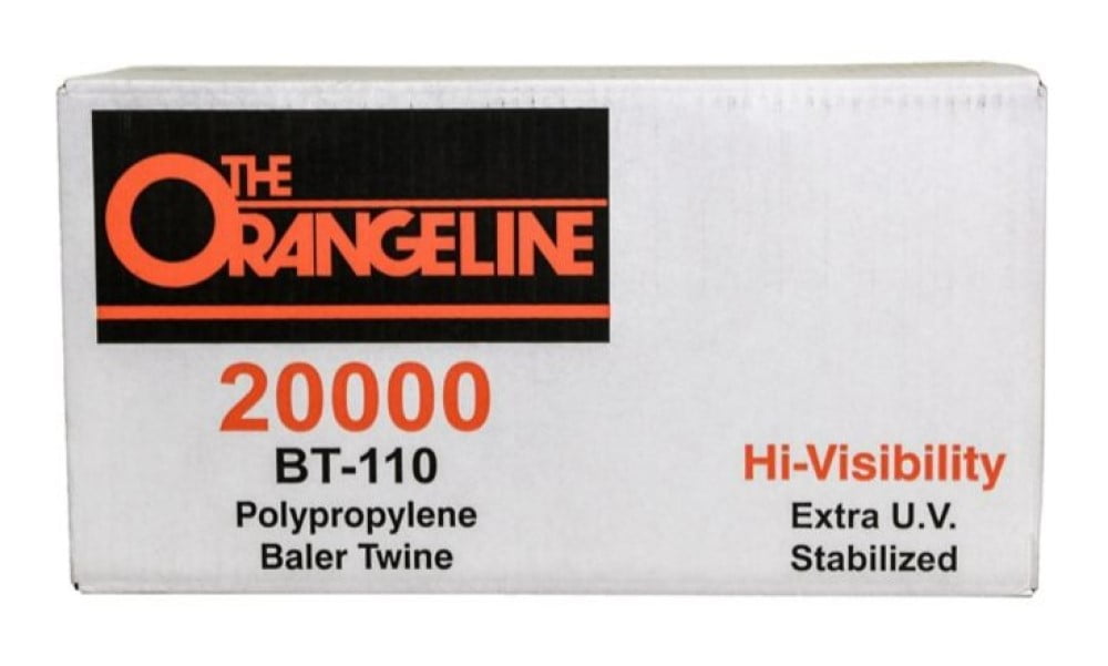 Orangeline 20,000 ft. Orange Polypropylene Baler Twine, 110 lb. Tensile