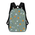 thumbnail image 1 of Oranges Flowers Blue Background Pretty Pattern Large Capacity Backpacks For Teenagers Travel Bags Casual 17In Backpack, 1 of 7