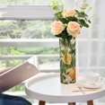 thumbnail image 1 of Oranges Green Leaves Flowers Flower Vase Decorative Vases for Flowers Home Decor for Centerpieces Entryway Shelf Living Room, 1 of 5