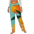 thumbnail image 1 of Oranges Juicy Fresh Bright Citrus Winter Female Pants Flannel High Waist Women Pants Lady Warm Straight Leg Plush Trousers, 1 of 7