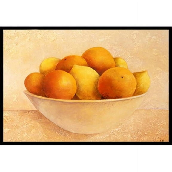 Oranges & Lemons in a Bowl Indoor or Outdoor Mat - 18 x 27