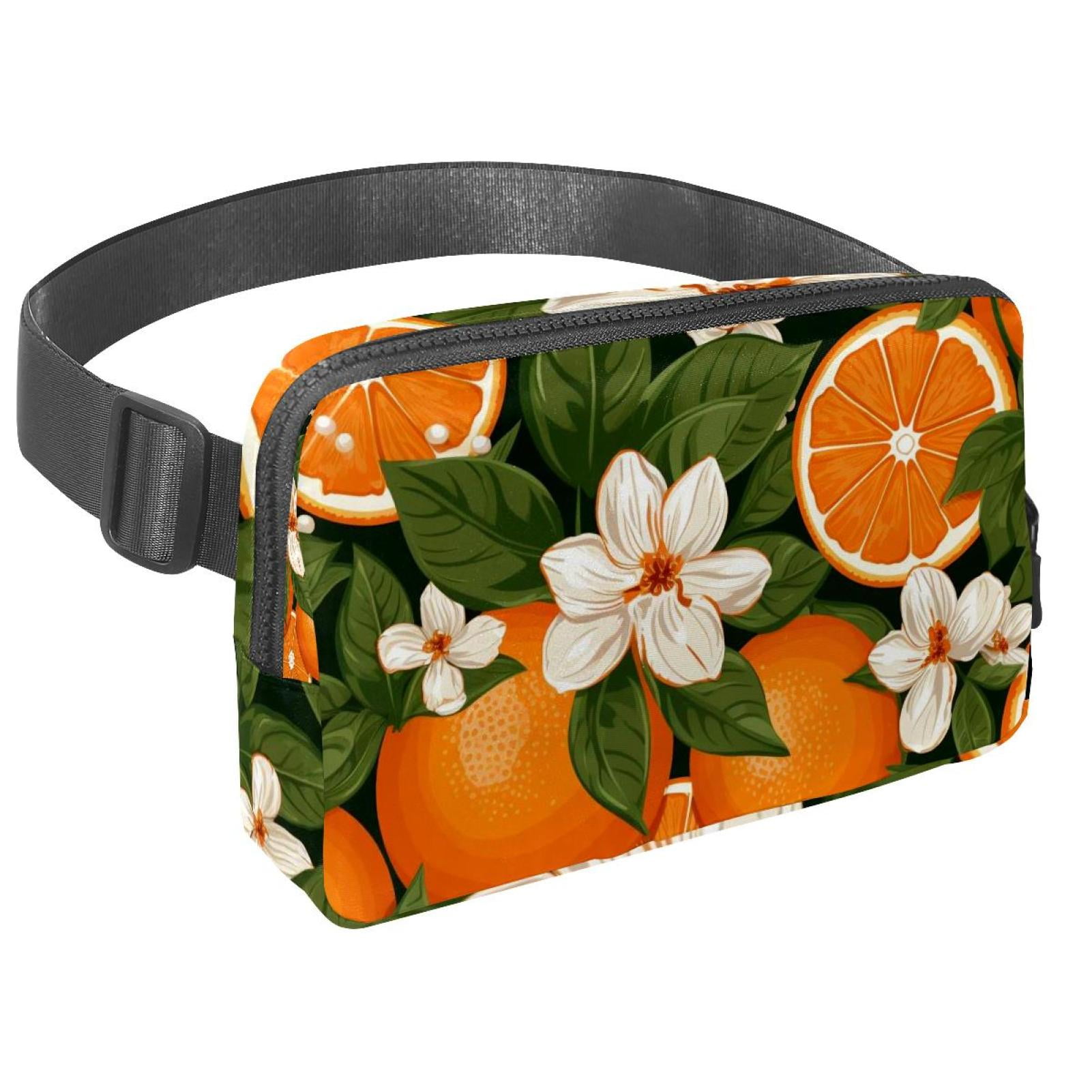 Oranges Lightweight Adjustable Fanny Bag Running Belt Waist Pack with Extension Strap Unisex