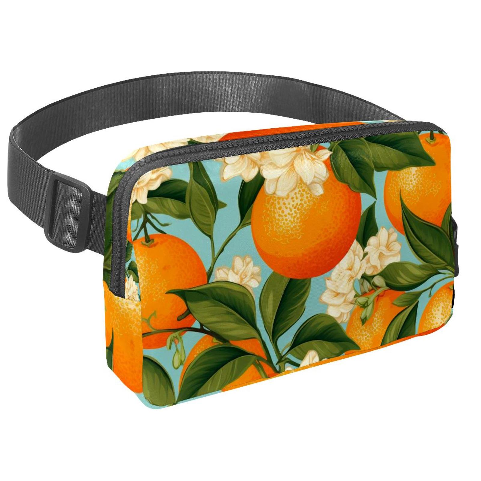 Oranges Lightweight and Adjustable Crossbody Bag with Extension Strap - Unisex Sling Bag, Crossbody Bag, Fanny Pack