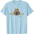 thumbnail image 1 of Oranges Meme Lover Capybara Unisex T-Shirt for Men Women Kids Toddler,Light Blue Color,Size 5/6, 1 of 5