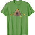 thumbnail image 1 of Oranges Meme Lover Capybara Unisex T-Shirt for Men Women Kids Toddler,Lime Color,Size L, 1 of 5