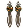 thumbnail image 1 of Oranges Vintage Copper Crown-Shaped Bookmarks: Stainless Steel Reading Accessories, Gifts for Book Lovers - Set of 2 Bookmarks, 1 of 5