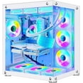 thumbnail image 1 of Orangexin Ares Gaming Desktop PC - AMD Ryzen 7 5700X 8-Core 3.4GHz- RTX 4070 - 32GB DDR4 3200MHz RAM -1TB M.2 +2TB SATA SSD- WIFI& Bluetooth 5.0 - 240 liquid cooler - Windows 11 Pro Computer, 1 of 5