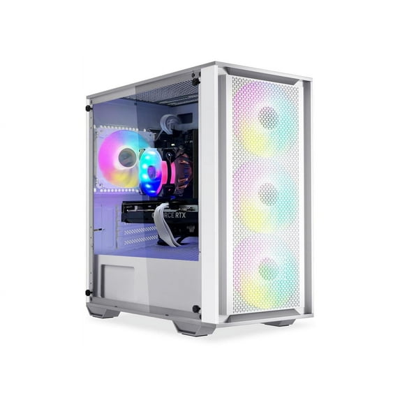 Orangexin Gaming PC -AMD Ryzen 5 5600G (4.4GHz Turbo) ,NVIDIA GeForce GT 1030 4G ,32GB DDR4 3200MHz ,1TB PCIe+1TB SATA SSD, WiFi ,Boothblue &RGB Fans Windows 11 Pro Desktop
